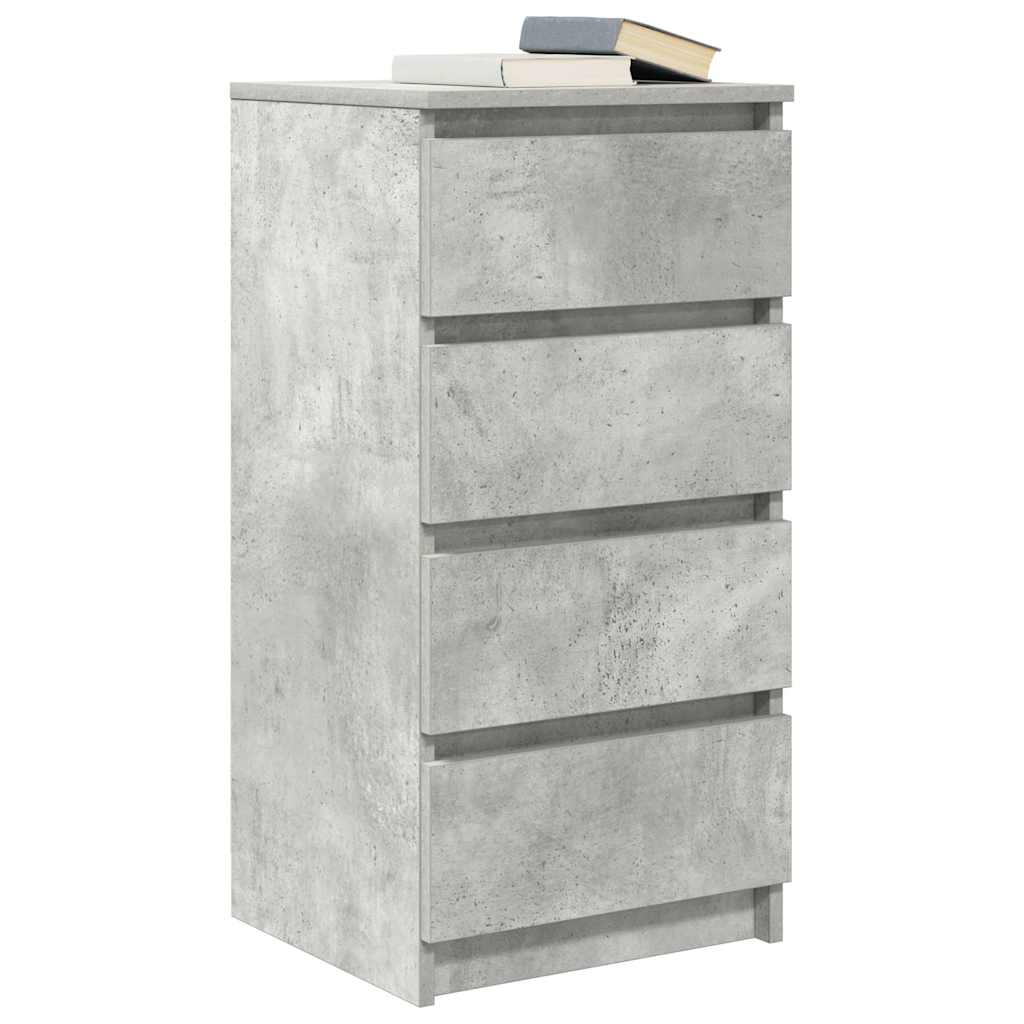 Sideboard Concrete Grey 37.5x35x76 cm Engineered Wood